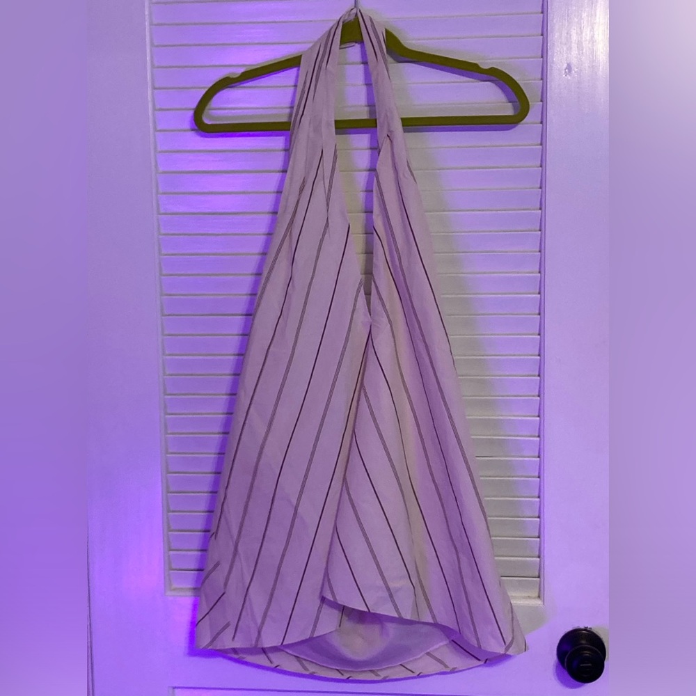NWT Banana Republic Halter Beige And Blue Large